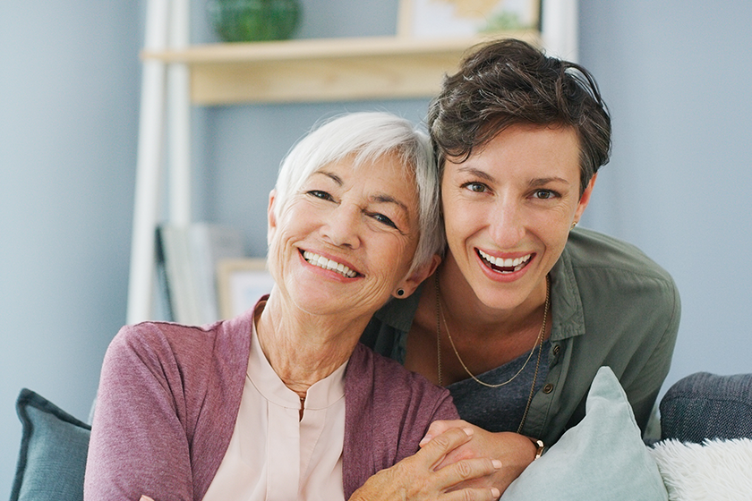 senior-woman-daughter-smile